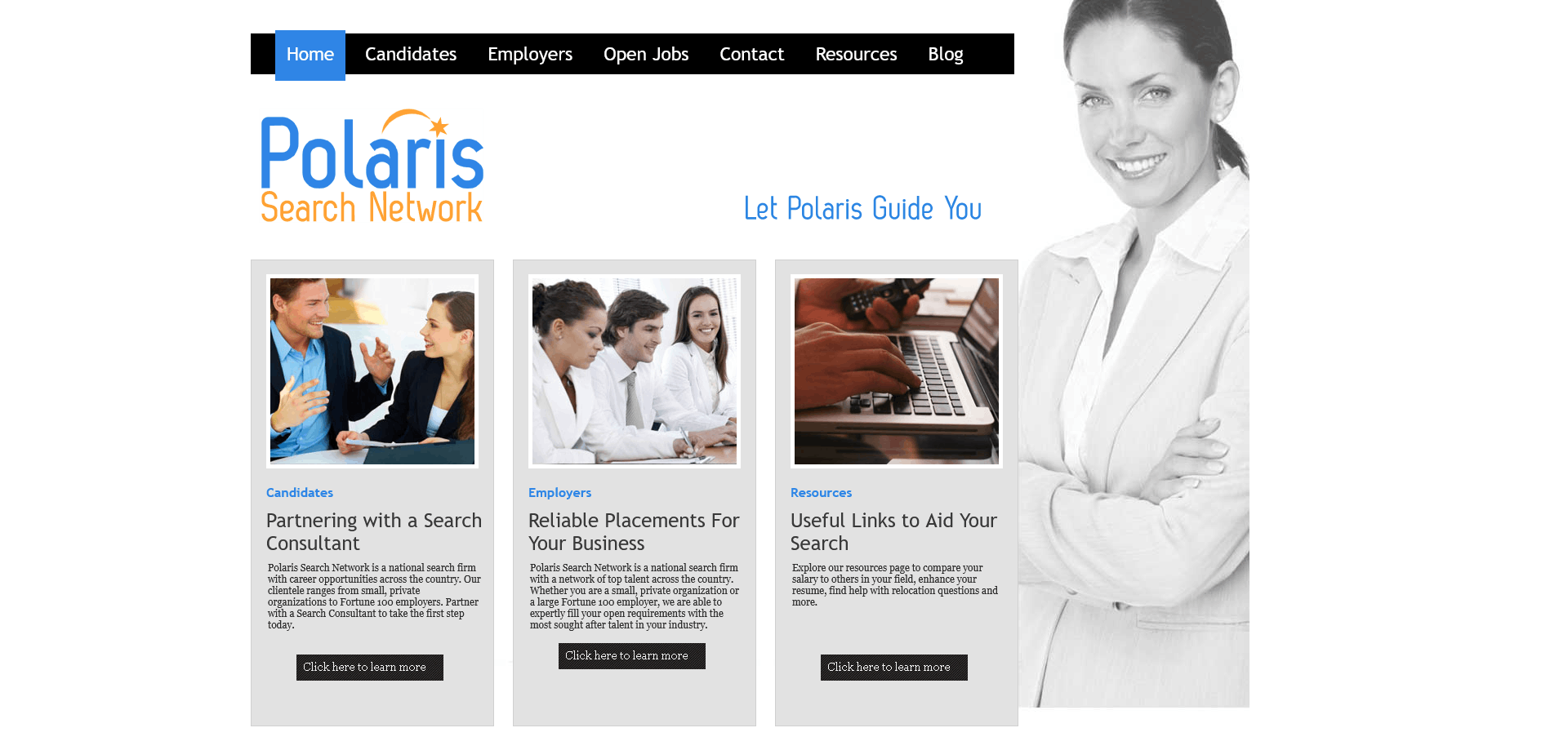 Polaris Search Network Website