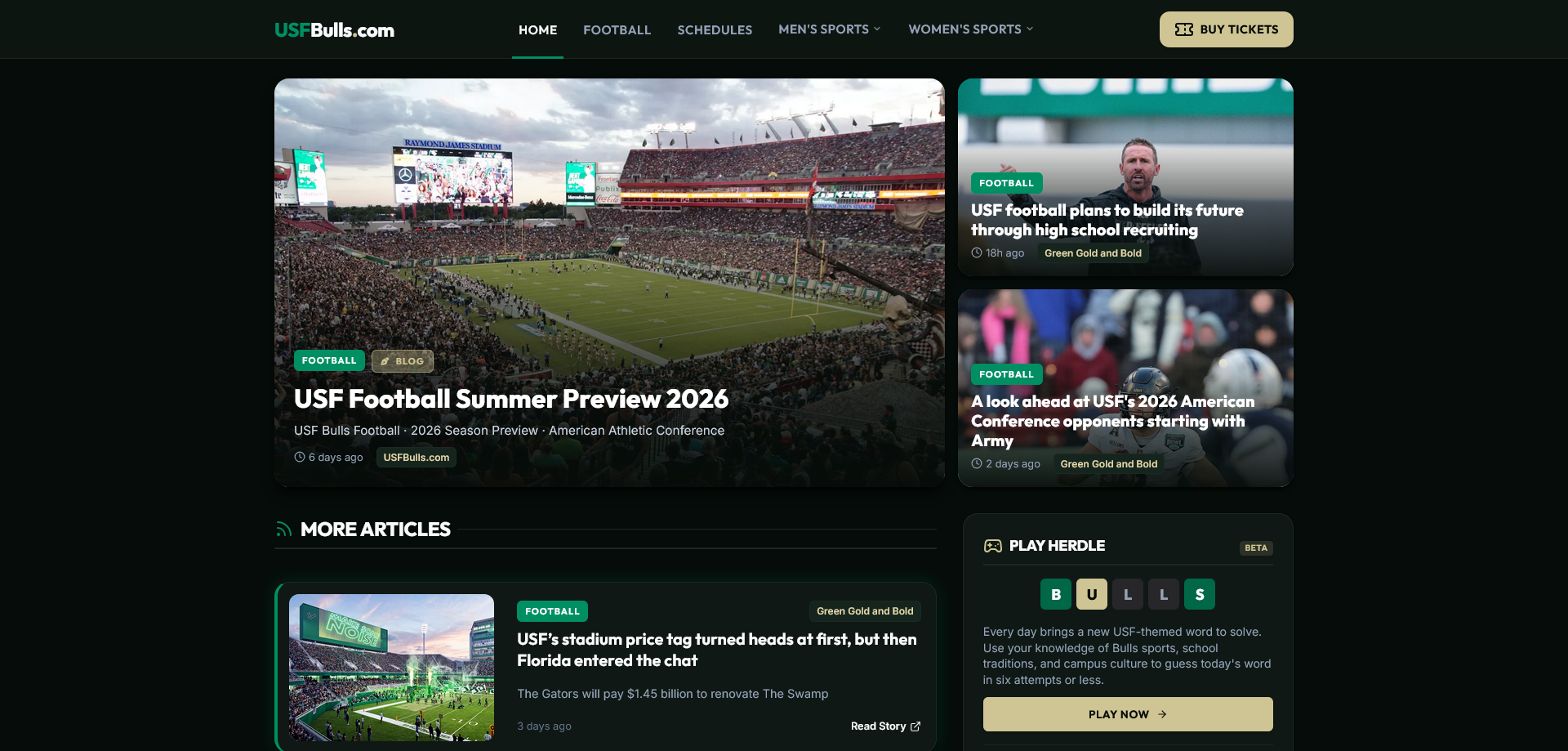 USFBulls.com - Independent Fan Portal